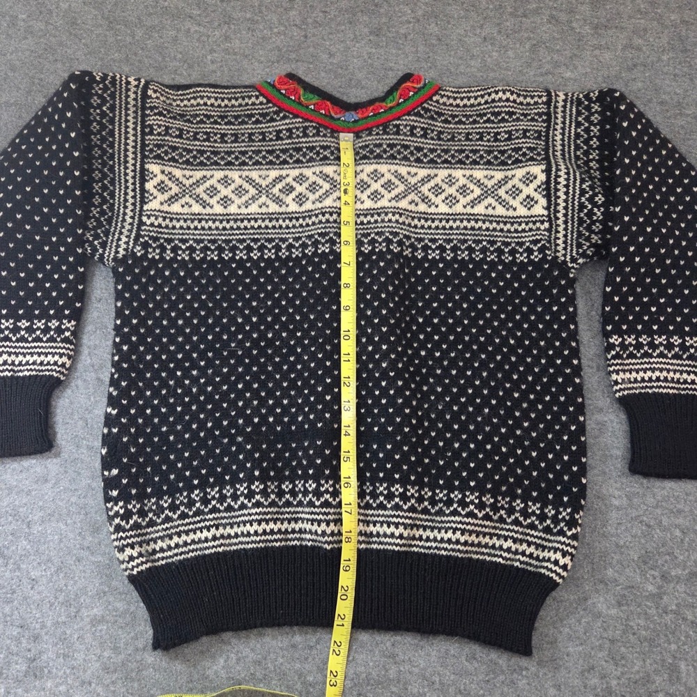 Dale of Norway Womens L Norwegian Wool Sweater Fair Isle Nordic Setesdal  EU44 - Picture 6 of 9